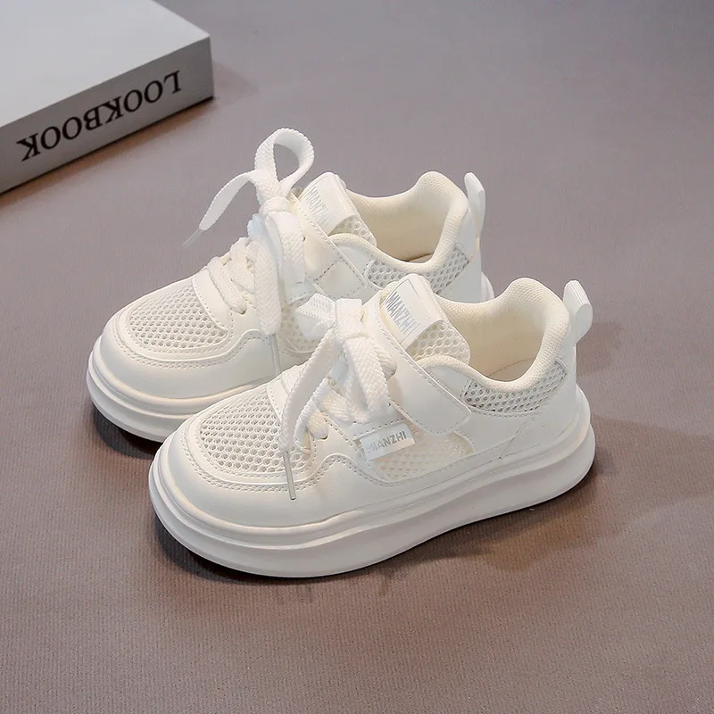 2025 أحذية رياضية للأطفال تصميم عصري أبيض غير قابل للانزلاق حذاء كاجوال للأولاد والبنات أحذية رياضية قابلة للتنفس للأطفال الصغار أحذية خارجية #6