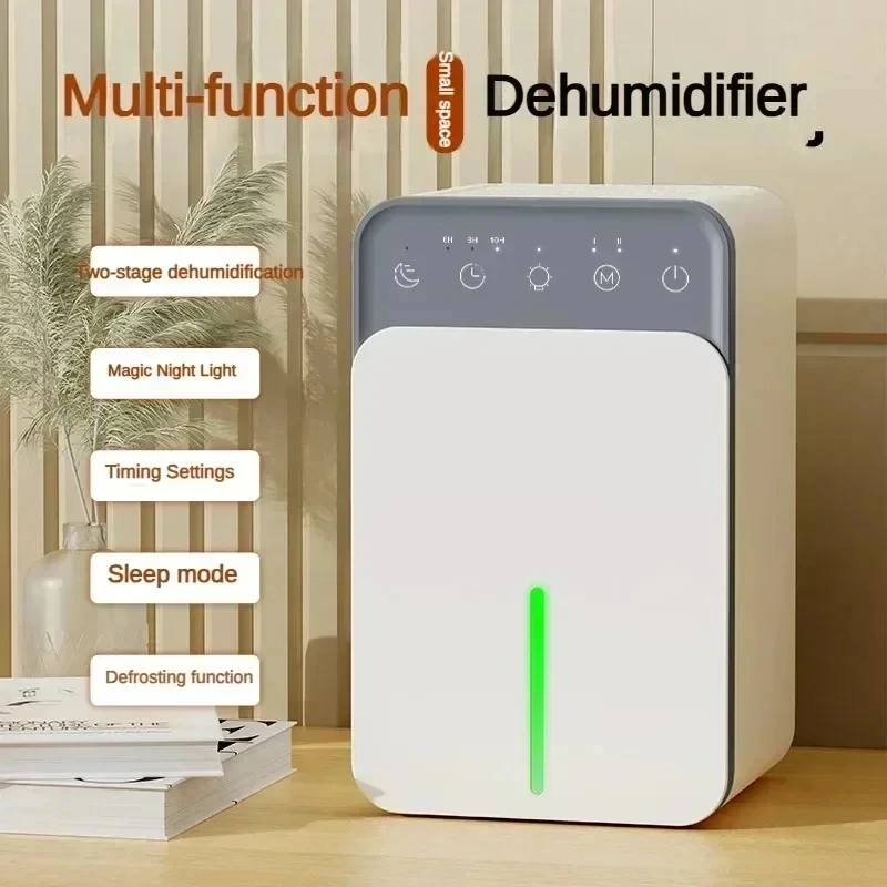 Déshumidificateur portatif Intelligent avec désodorisant, éliminateur de moule absorbant l'humidité pour le contrôle de l'humidité du bureau de la chambre à coucher