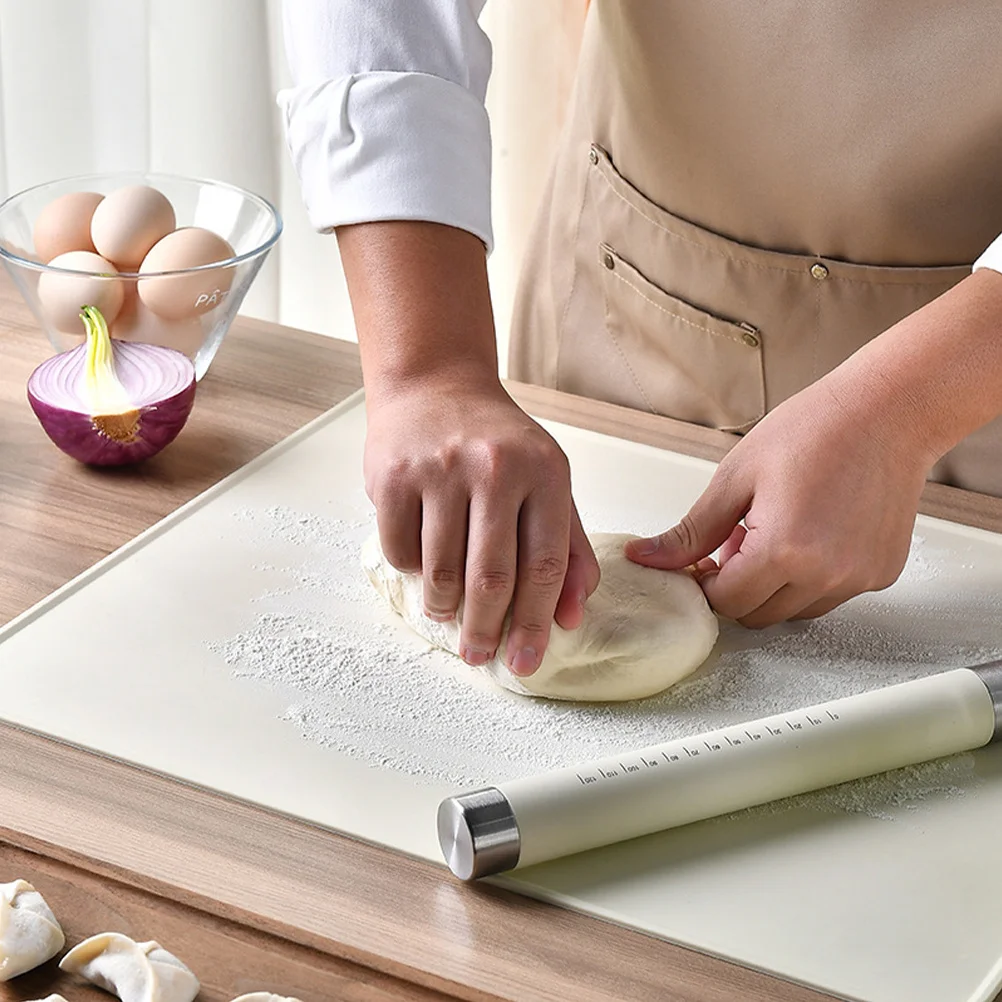 

1 комплект, силиконовый коврик для кондитерских изделий, нескользящее дно, толстая скалка, противоскользящий коврик для теста, принадлежности для выпечки, силиконовая поверхность для выпечки