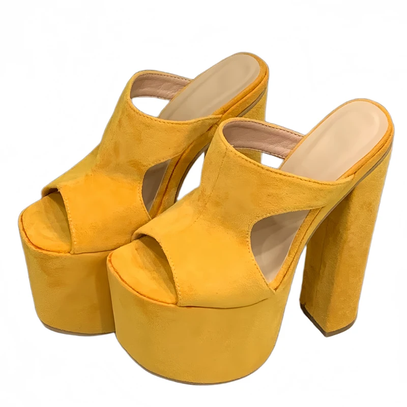 Aneikeh مثير الصيف موضة مكتنزة منصة المتطرفة ساحة عالية الكعب المفتوحة تو النساء النعال ملهى ليلي أحذية الحفلات