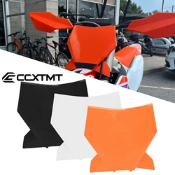 Motorcycle Front Number Plate Plastic Cover For KTM EXC 2023-2024 XC SX EXCF XCW SXF 125-500cc Dirt Bike Universal Racing Parts