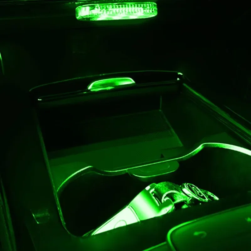 Portable USB Rechargeable LED Touch Car Lamp Magnetic Wireless Auto Ceiling Light Multiple Color Modes Interior Decor