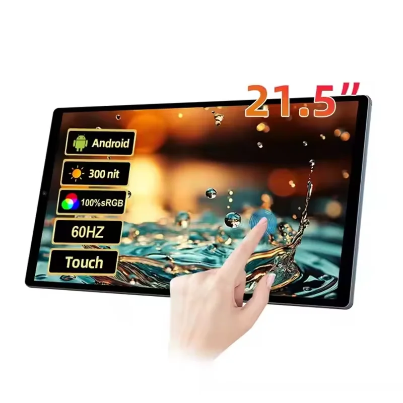 

21.5” Portable Android 13 Touch Screen Tablet, 8-Core Cpu 4G+64G