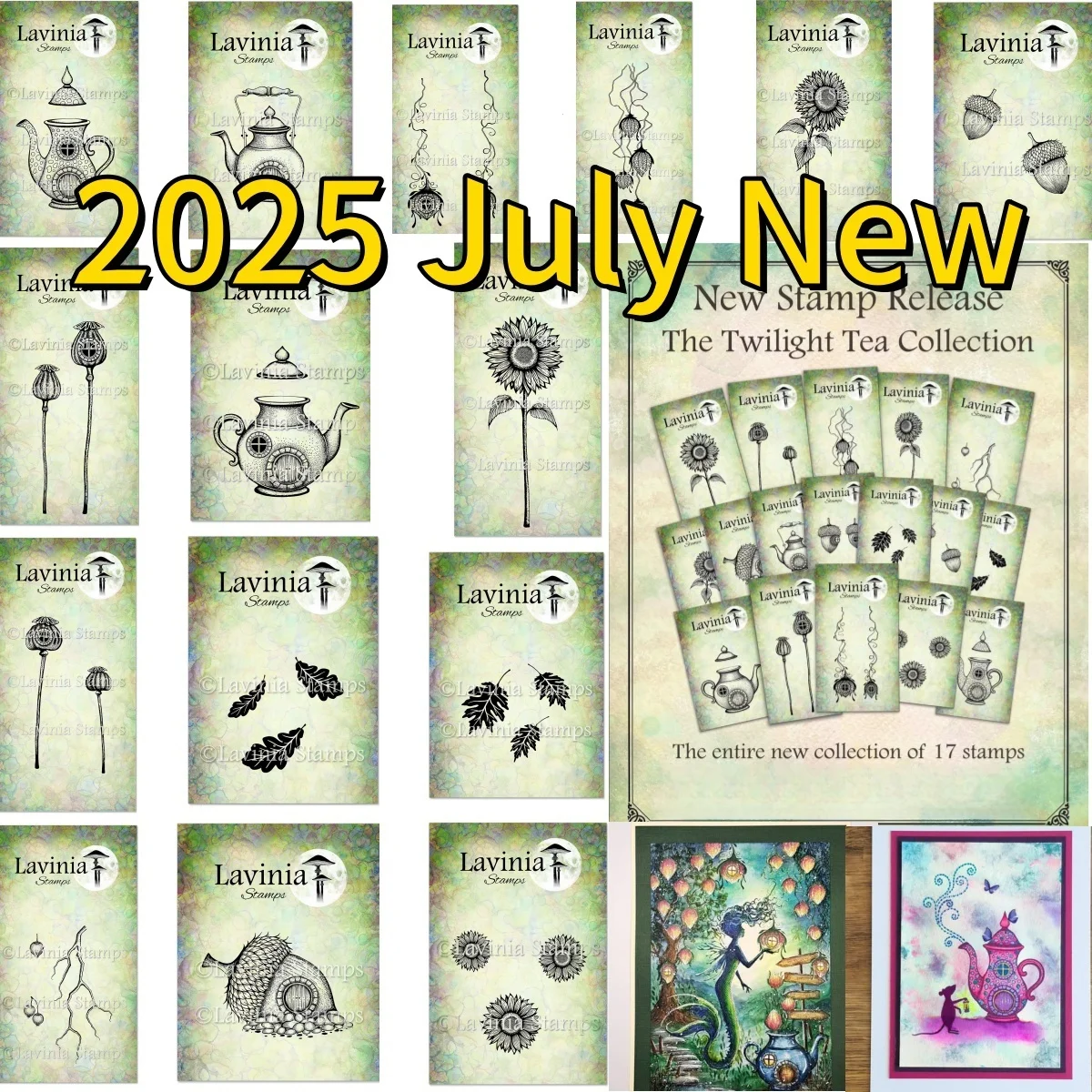 

The Teapot Acorn Abode Sunflower Clear Stamps for DIY Scrapbook Embossed Handcraft Paper Card Album Craft Template Supplies 2025