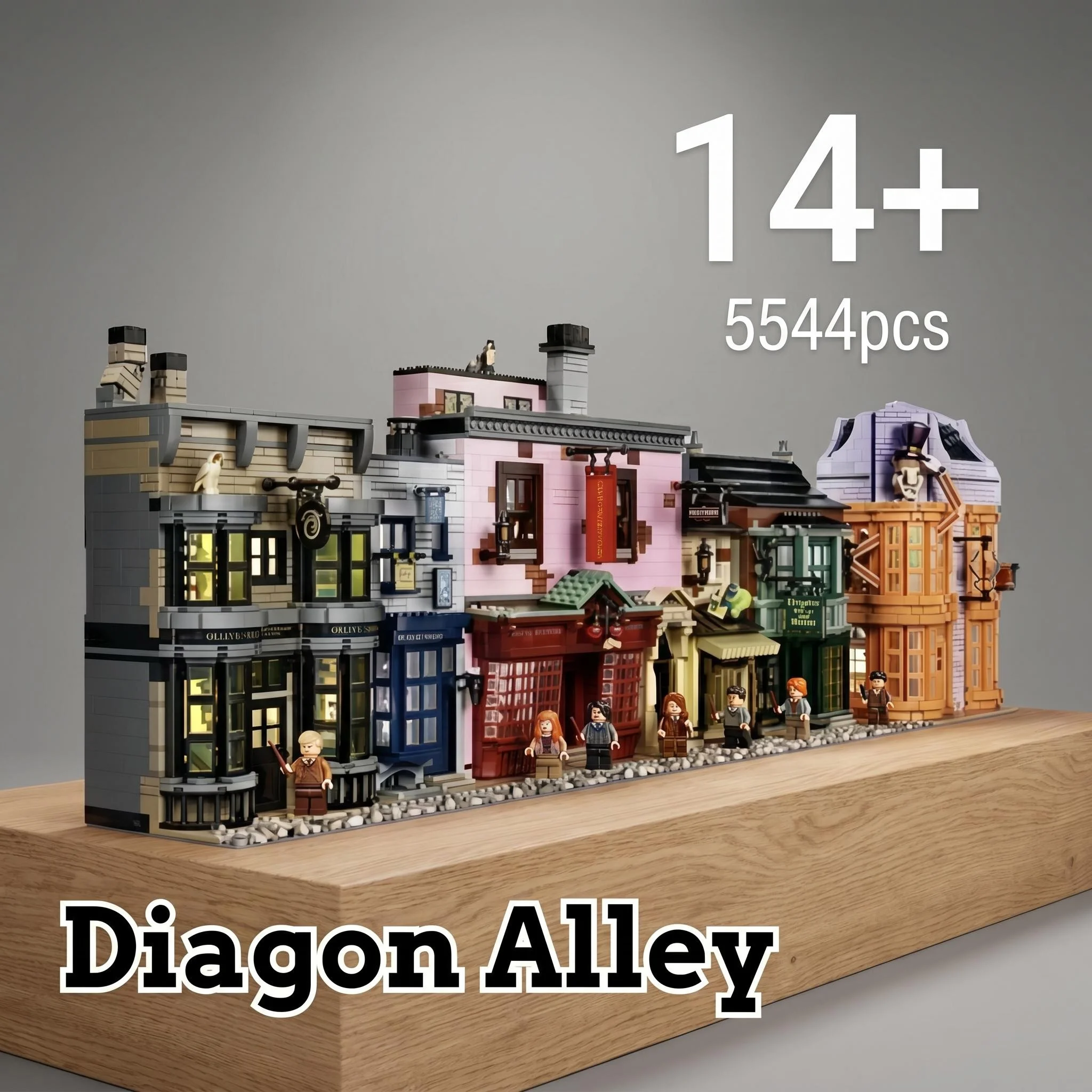 Led Light Kit For 5544pcs Diagoned Alley Building Blocks Kits Bricks Moc 75978 Display Classic Model Kids DIY Toys For Children