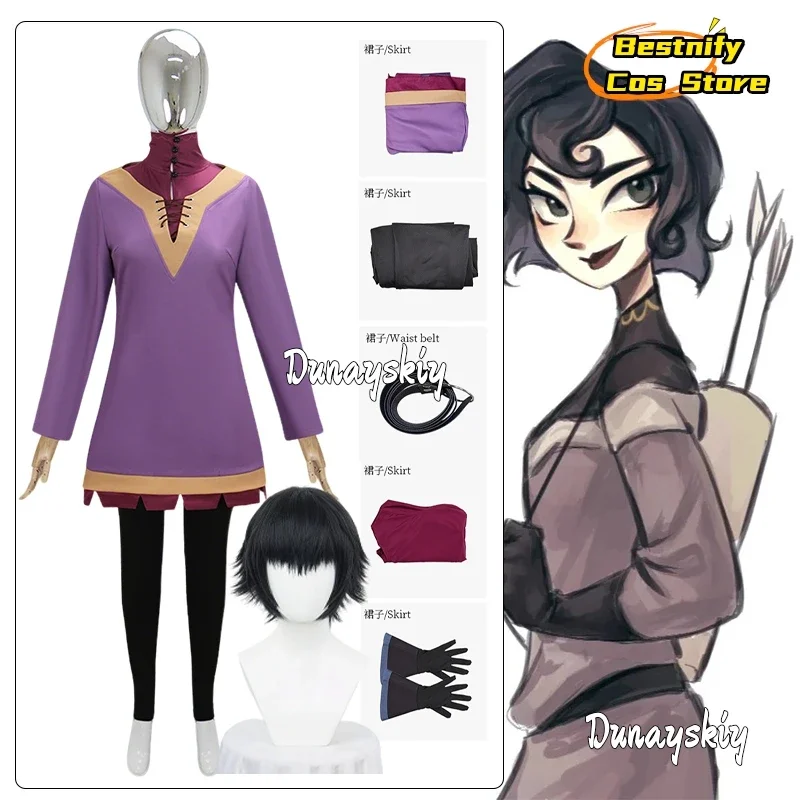 

CosplayAnime Cassandra Cosplay Costume Role-playing Women's Dresses jumpsuit set Cassandra Cos Wig Prop Suits Halloween Outfits
