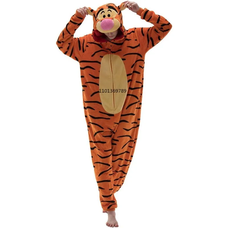 

Adult Snug Fit Unisex Onesie Pajamas, Flannel Cosplay Animal One Piece Halloween Costume Sleepwear Homewear Party Disfraz