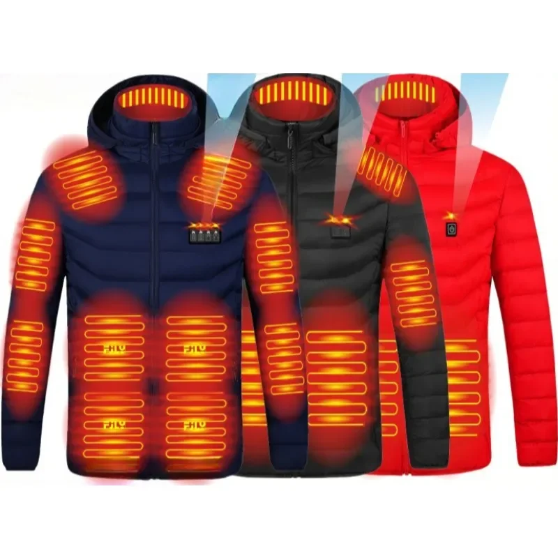 

Areas Heated Jacket Men Women Winter Warm Vest USB Self Heating Jacket Coat Outdoor Ski Camping Hiking Electric Heated Clothes