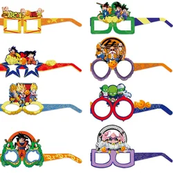 8Pcs Dragon Ball Glasses Decorations Birthday Party Spectacles Supplies Children Cosplay Charm Accessories Kids Girls Boys Gifts