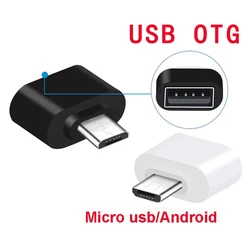 1/5PCS Micro Male To USB-A 2.0 Female Mini OTG Data Connector Converter Cable Adapter For Tablet PC Android Mobile Phone Plug