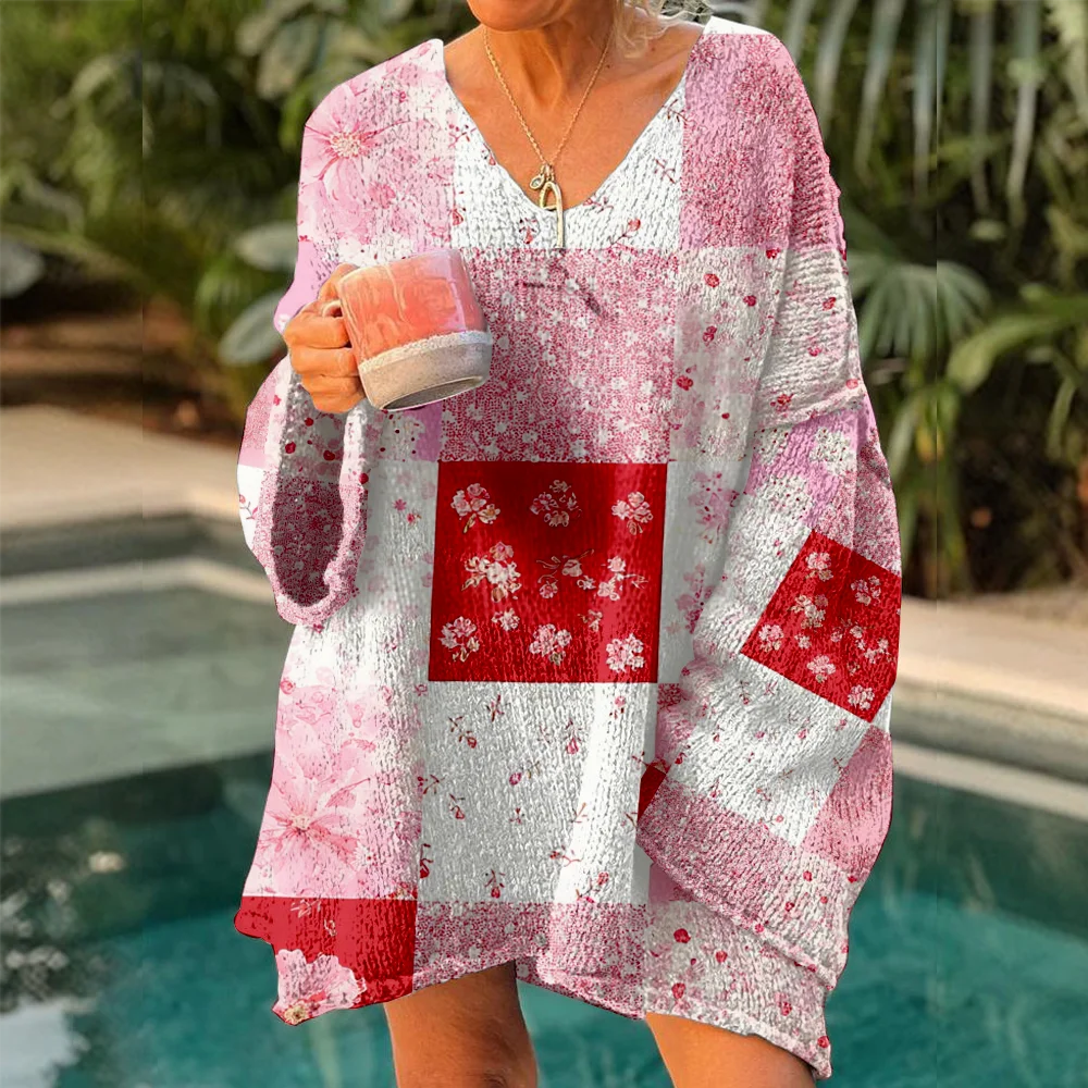 

Осенне-зимние свитера с цветочным принтом, женские свитера большого размера, легкий пуловер 2021, модные мягкие наряды, джемперы Y2k для девочек