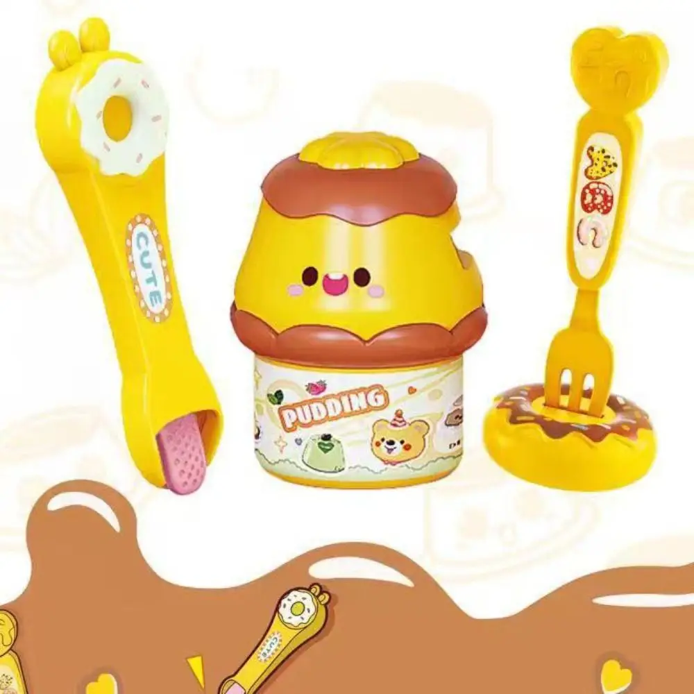 Juguete de simulación de comida para alimentar, juguete de pudín de hamburguesa, juguetes japoneses de educación temprana para casa de juegos
