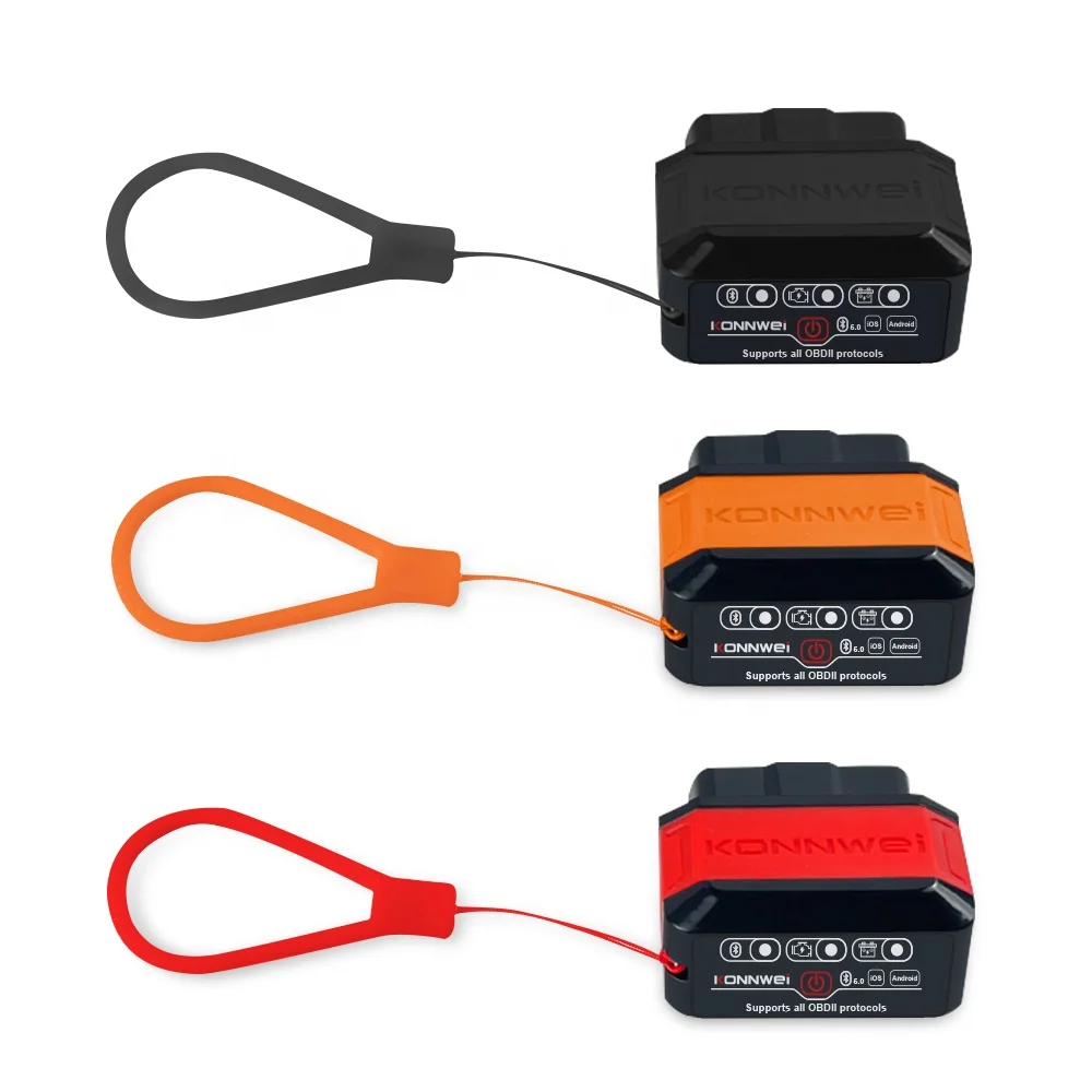 

KONNWEI KW906 ELM327 Беспроводной BT5.0 OBD2 OBDII сканер диагностического кода двигателя автомобиля для диагностического инструмента автомобиля