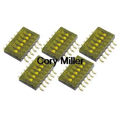 12 Pin Dual Row 1.27mm Half Pitch SMT DIP Switch