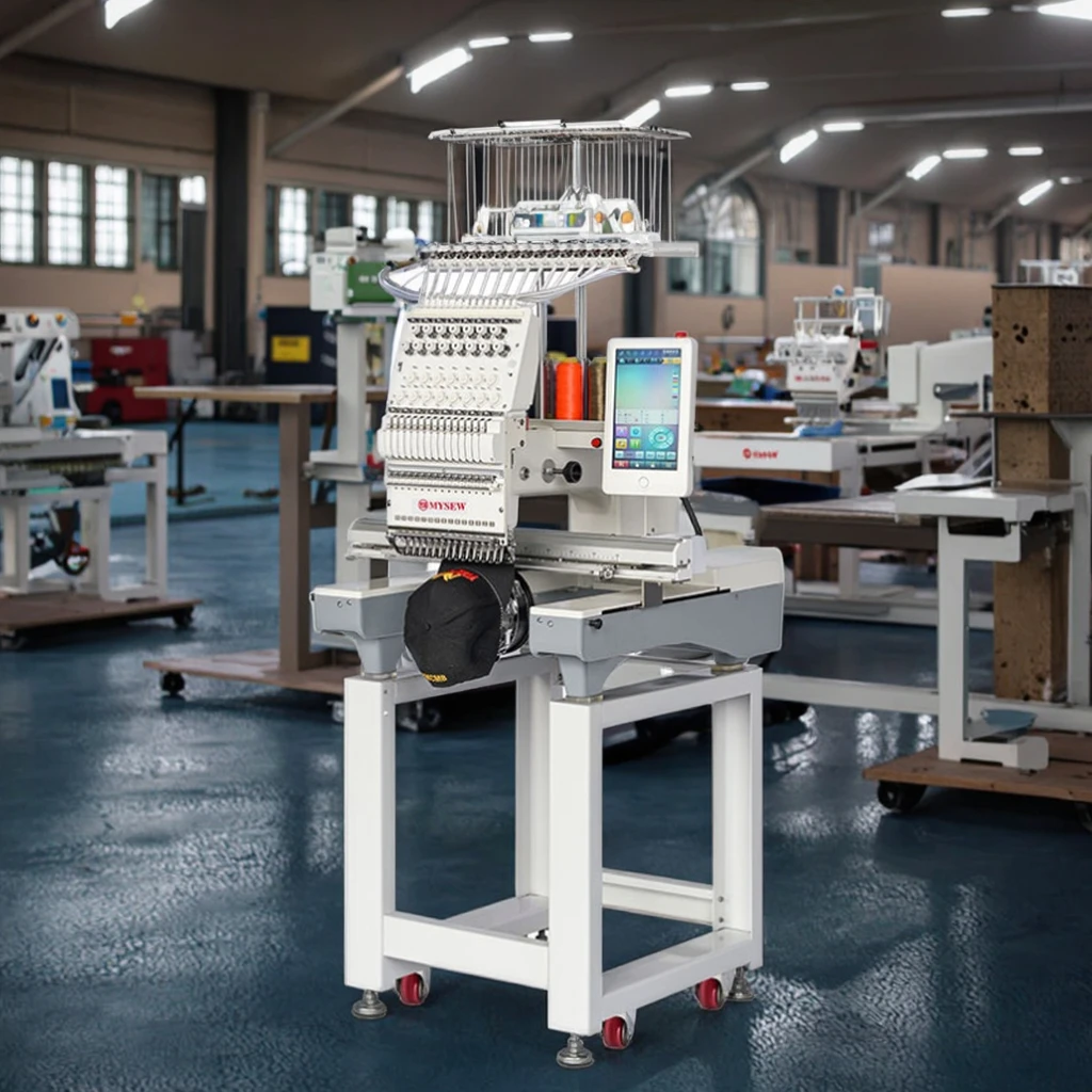 MFGS1501 Automatic High-Speed Multi   Hat 3d Embroidery Machine Single Head Industrial Computer Embroidery Machine