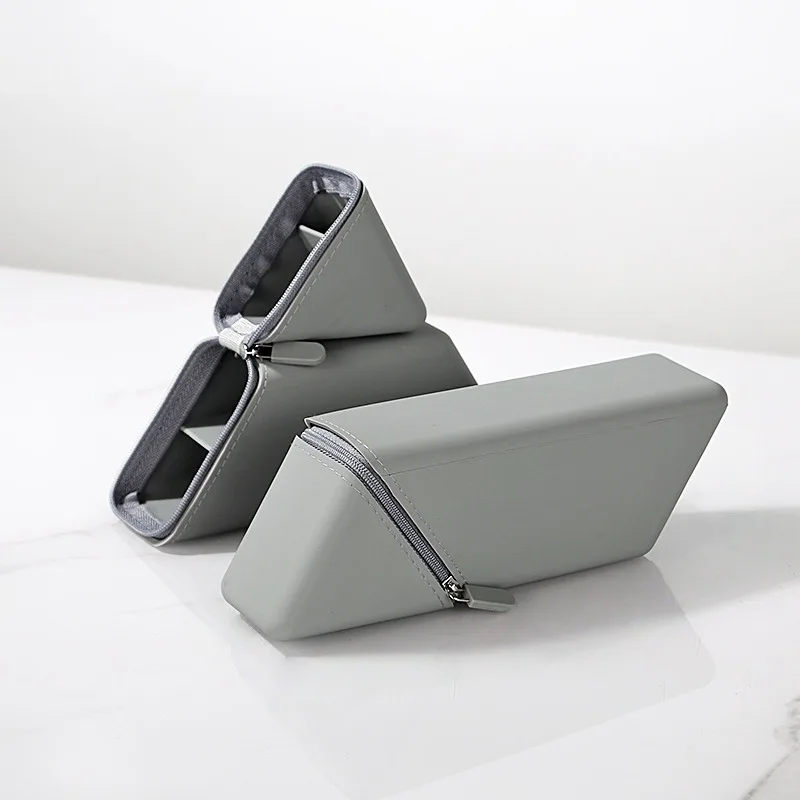 1 قطعة مقلمة سيليكون سعة كبيرة مقلمة طالب التدرج مستطيلة منظم قرطاسية حقيبة أقلام رصاص اللوازم المكتبية #4