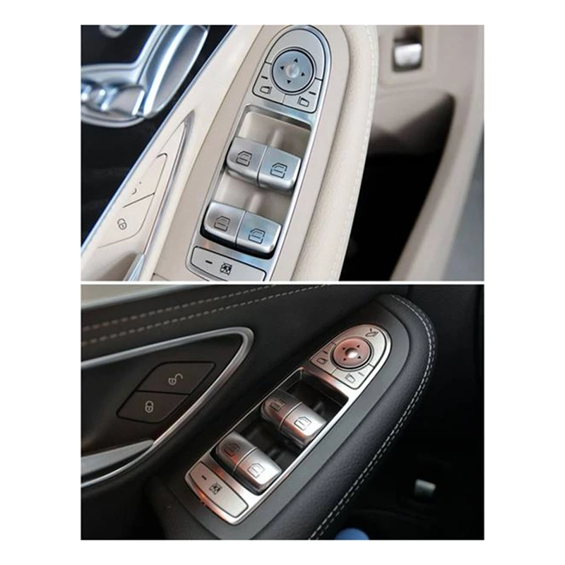 2Set pulsante interruttore di controllo alzacristalli per porte e finestre per Mercedes-Benz classe C W205 GLC W253