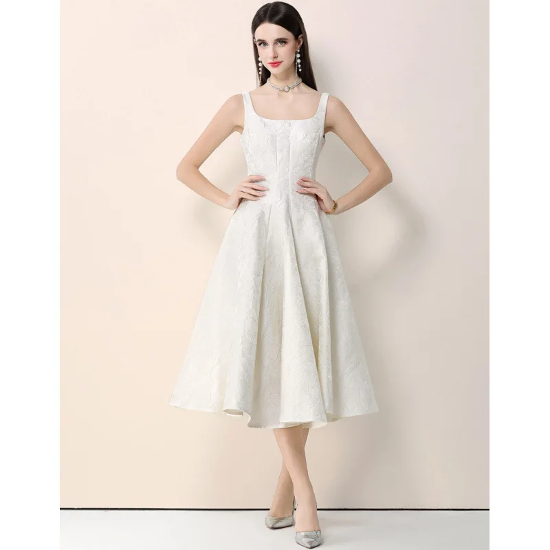 

Винтажное женское платье макси с цветочной вышивкой, приталенное, с завышенной талией, А-силуэт, без рукавов, для банкета