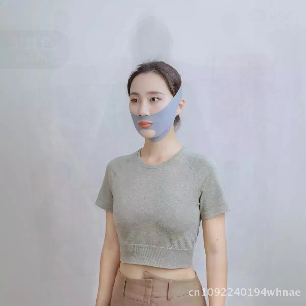 풀 페이스 리프팅 밴드 V-페이스 조형 마스크 콧가랑이 주름 완화 이중턱 감소 얼굴 조형 도구