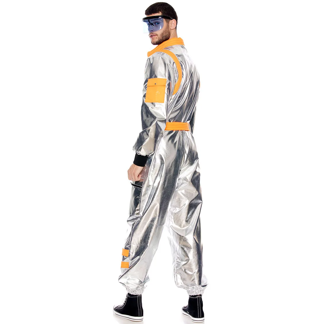 M-XL Hommes AstronsomStage Wear Halloween COS Space Costume Uniforme 1 pièce