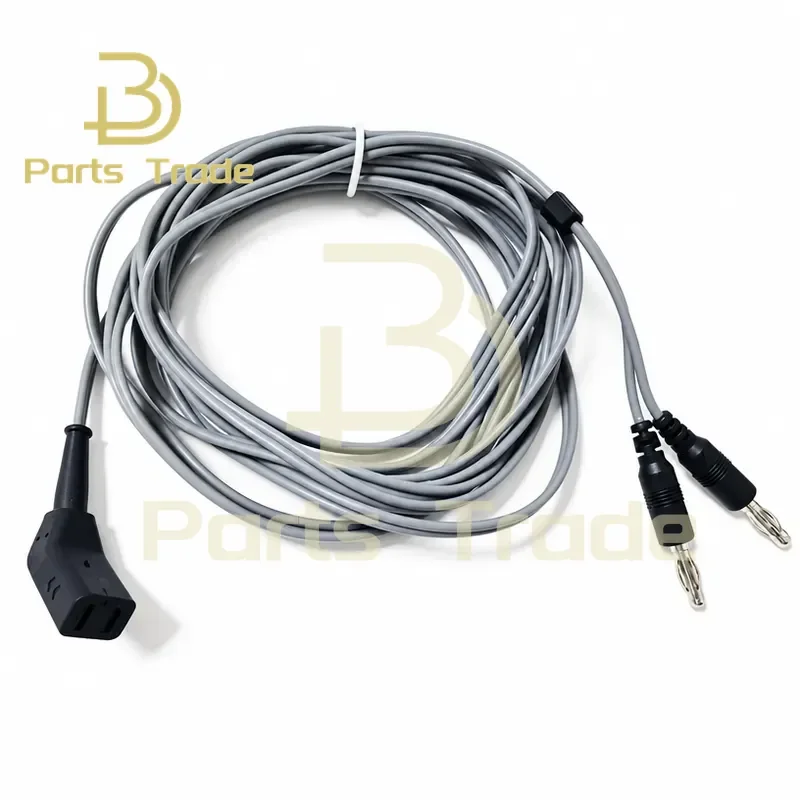 Bipolar Electrocoagulation Forceps Cable Silicone Wire Compatible for AESCULAP MARTIN Dual 4.0mm Male Connector 3m Length