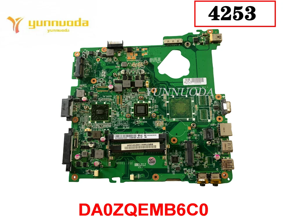 

DA0ZQEMB6C0 для ACER 4253, материнская плата для ноутбука MBRDT06001, DDR3, протестирована хорошо