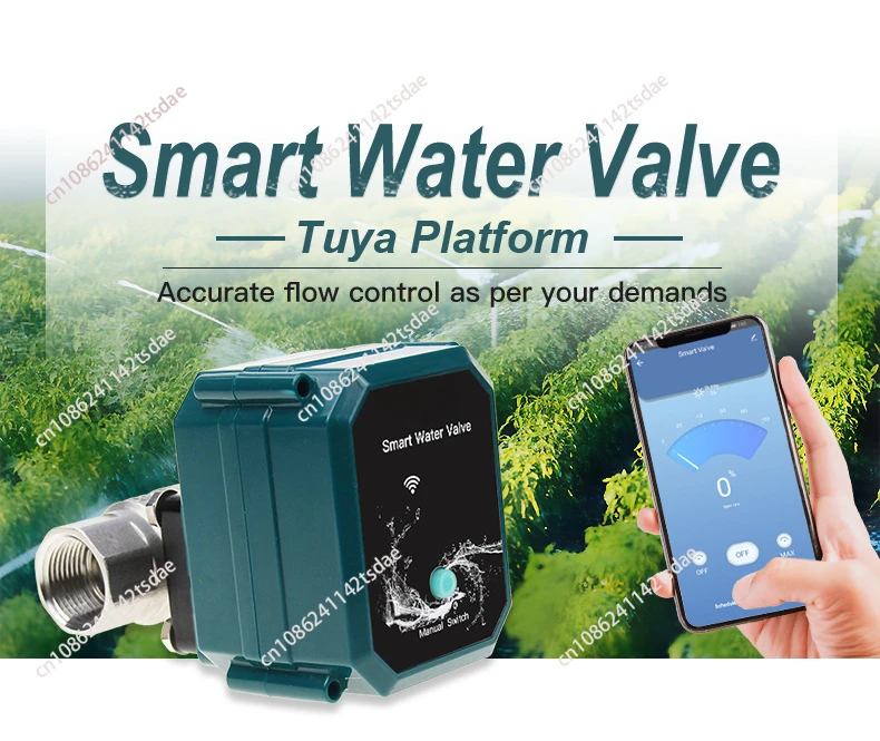 WIFI Smart Water Timer Wireless Water Valve Remote Control Smart Automatic Watering Works with Alexa Google Home Tuya