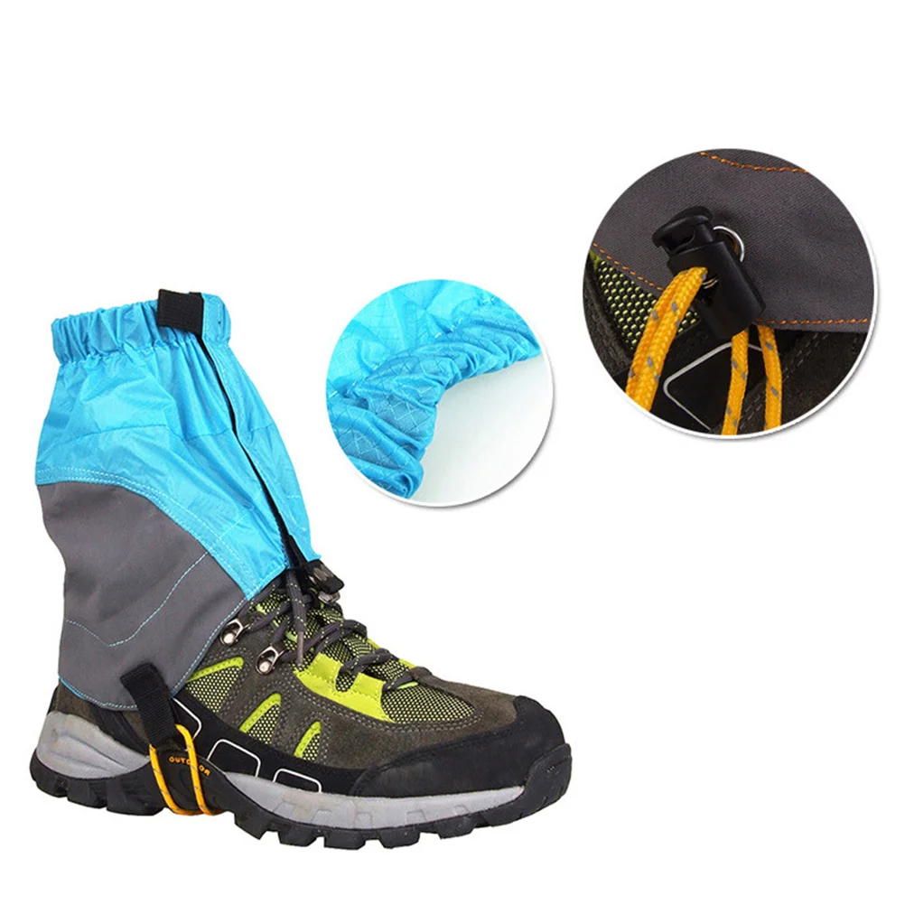 Low Gaiters Adjustable Nylon Gaiters Mountain Climbing Leg Gaiters Outdoor Waterproof Snow Ankle Gaiters Low Shoe Cover X Cm