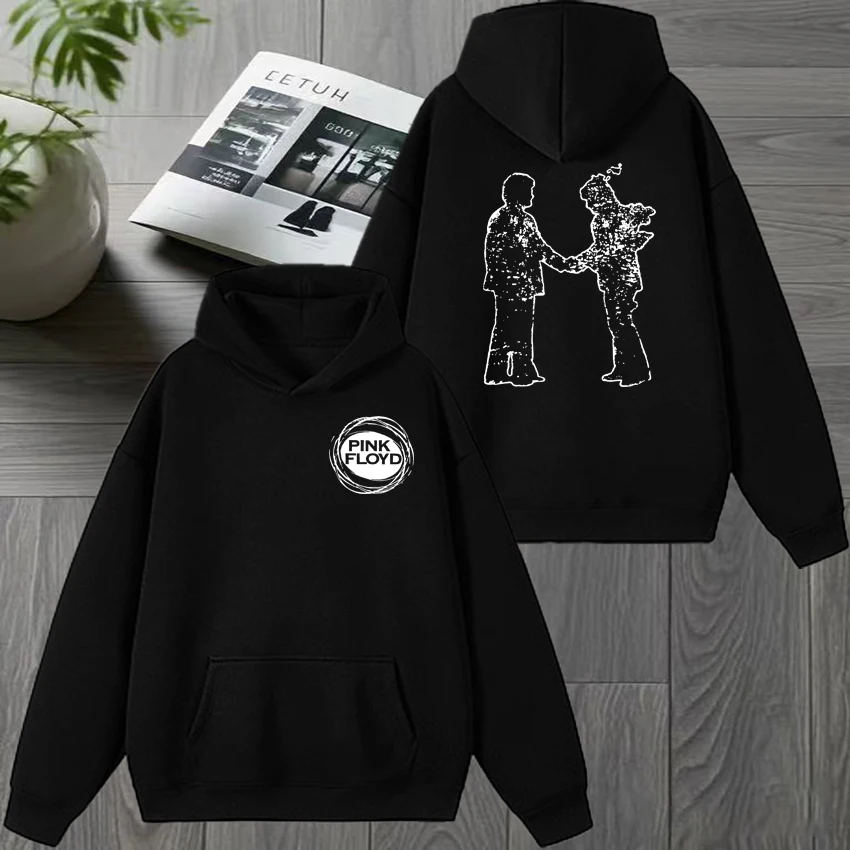 

Hot Rock band Pink Floyd Double Sided printed Hoodie 2026 Men women vintage hip hop Sweatshirt Unisex Fleece streetwear pullover