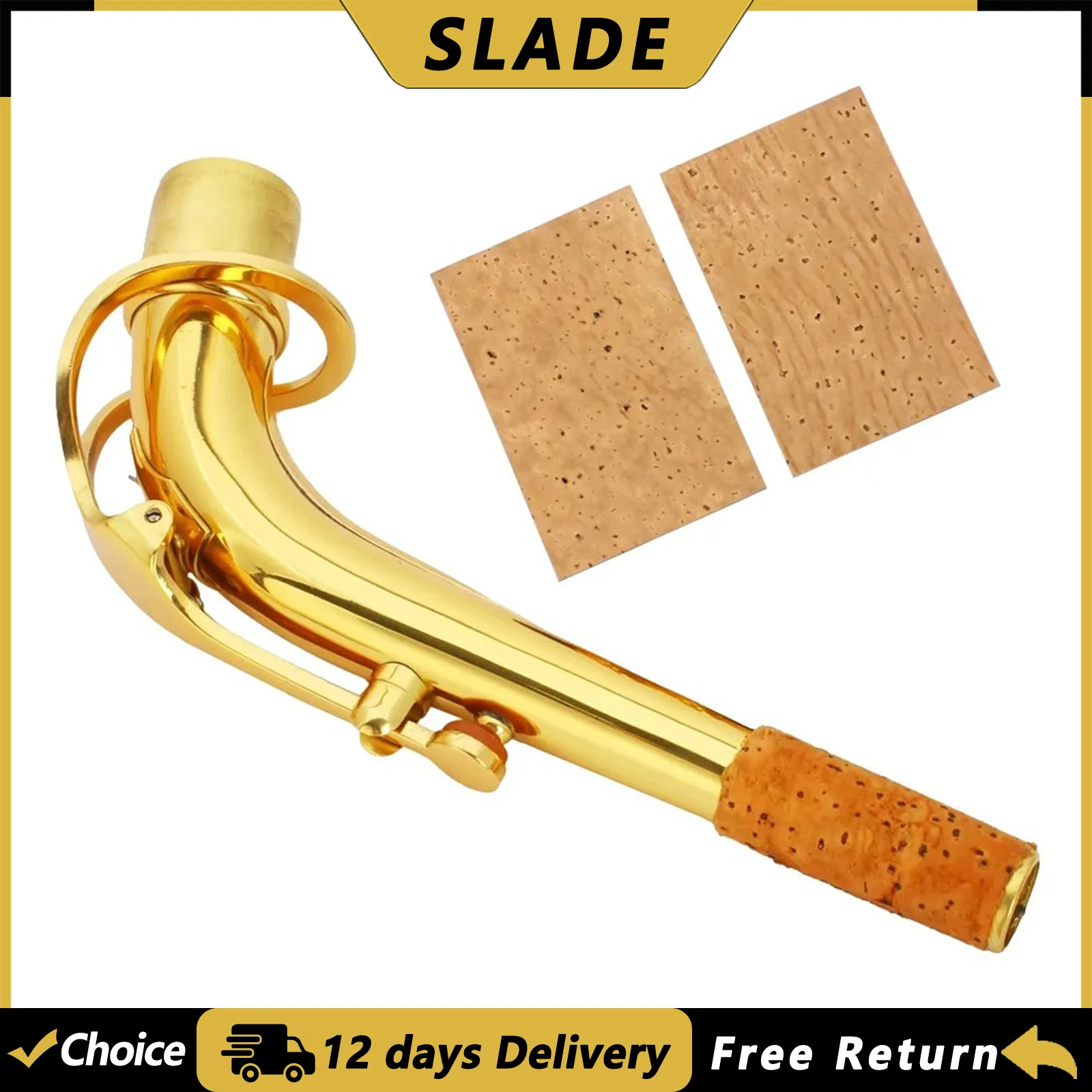 SLADE 2Pcs/Set Saxophone Corks Sheet Soprano/ Tenor/ Alto Sax Neck Cork Woodwind Musical Instrument Parts Accessories
