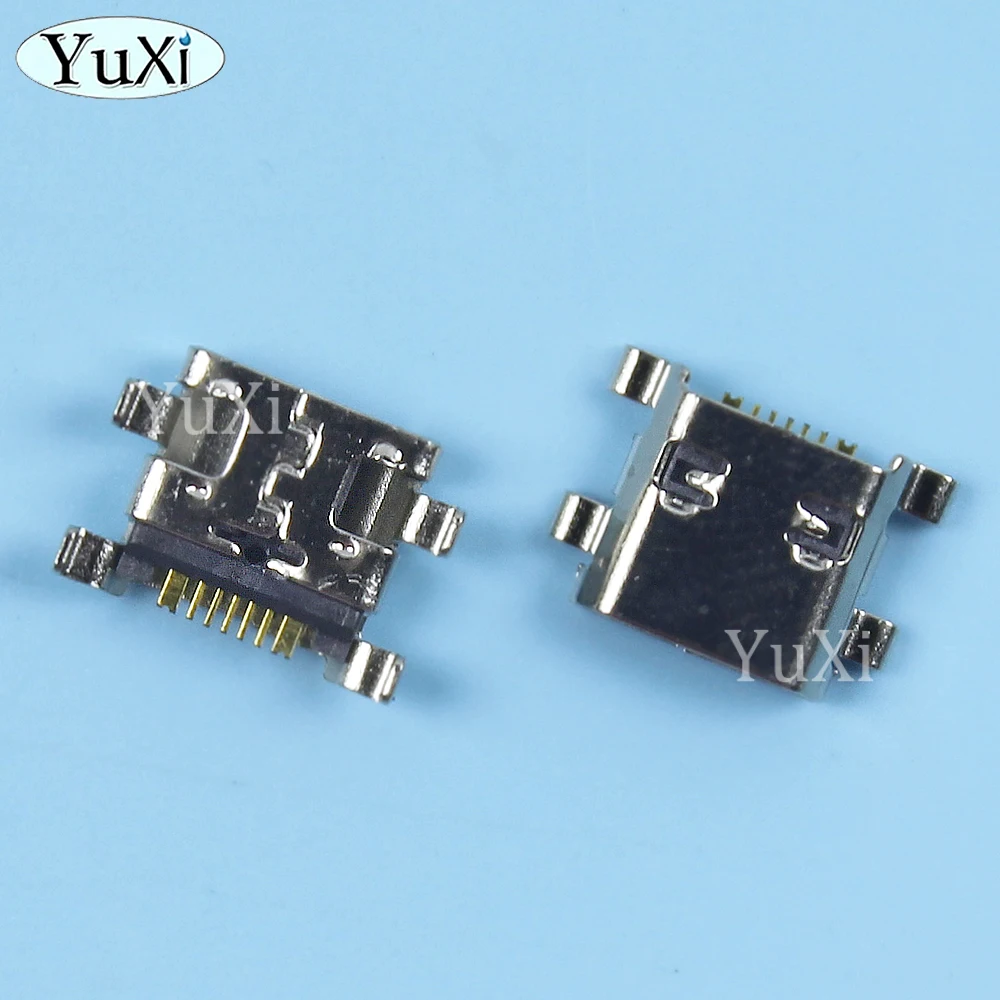 2Pcs Micro USB Jack Power Connector 7Pin Charging Port Socket For Samsung Galaxy S3 mini I8190 I8160 S7562 Repair Parts