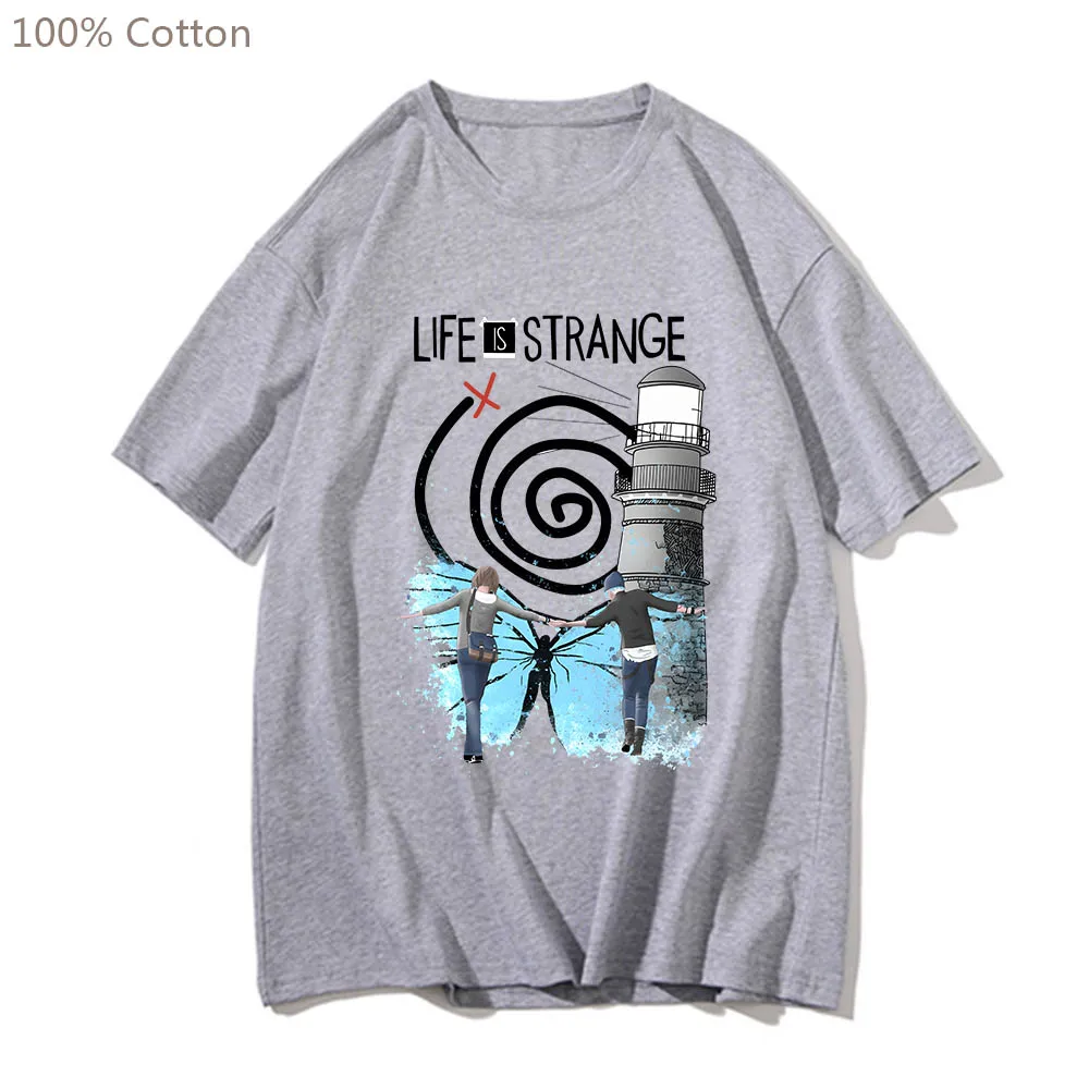 Life Is Strange Cute Anime T-shirts Harajuku Casual Cartoon Tshirt Regular Fit 100% Cotton Men/women Tee-shirt Printed T Shirt