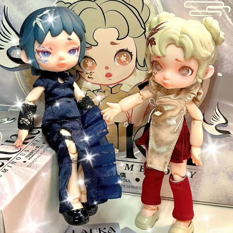 حار بيع منتج جديد لورا العائمة ضوء بروكيد اللون صندوق أعمى المشتركة المنقولة Mjd12 سبليت دمية تمثال حلية لعبة عصرية #2