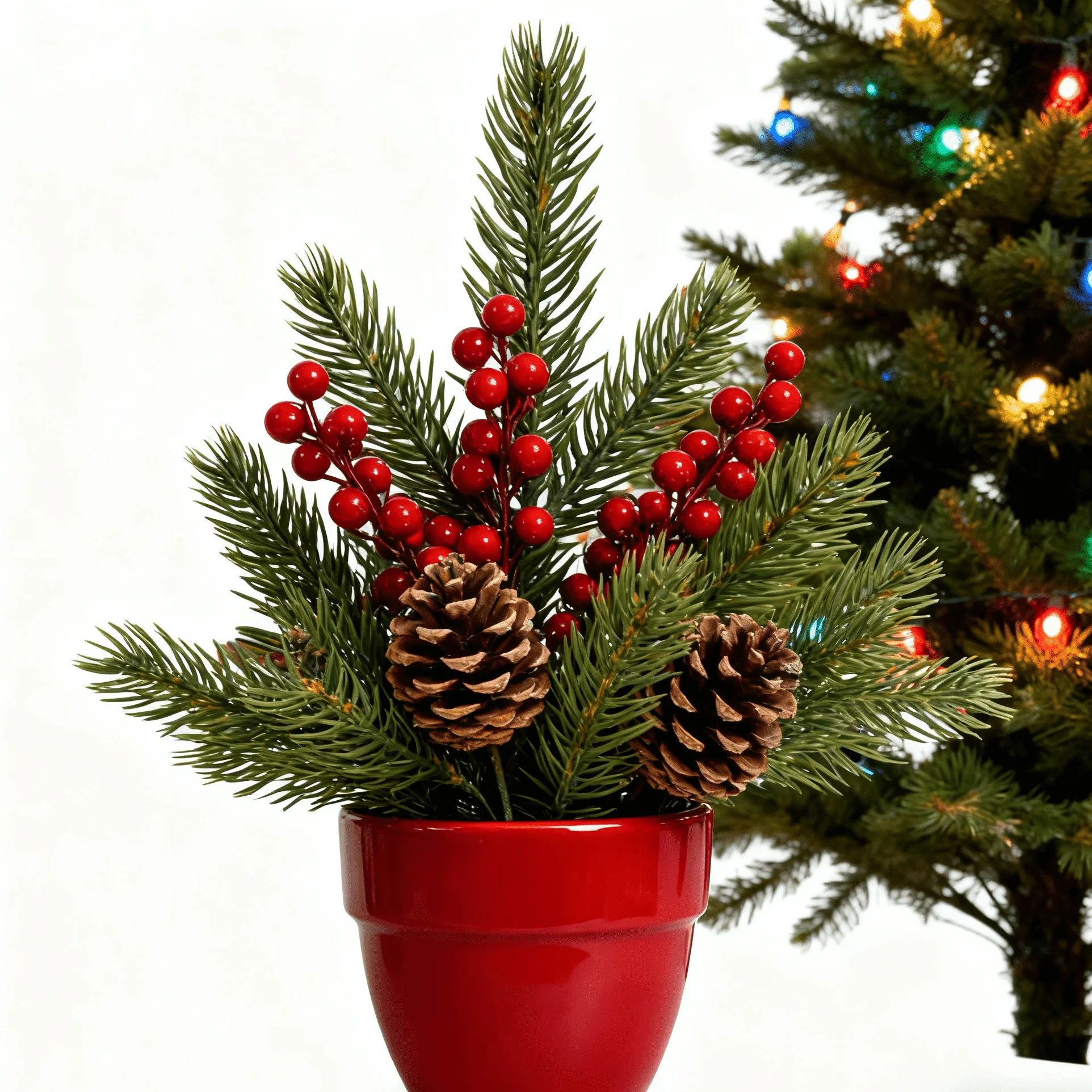 5/10Pcs Künstliche Pflanzen Weihnachten Baum Hause Zimmer Tisch Dekoration Outdoor Hof Garten Zubehör Haushalts Produkte Vasen Diy