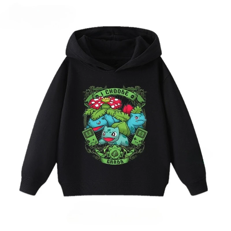 MINISO Pokémon süßer Eevee bedruckter Kapuzenpullover für Männer und Frauen 2025, Herbst/Winter, neues Y2K-Harajuku-Plus-Size-Freizeitpullover-Oberteil