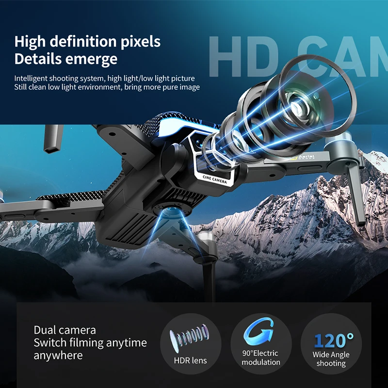 NEW Z104 Drone HD Aerial Photography Intelligent Obstacle Avoidance Smart Hover Helicopter 360° Flip Remote Control Quadcopter