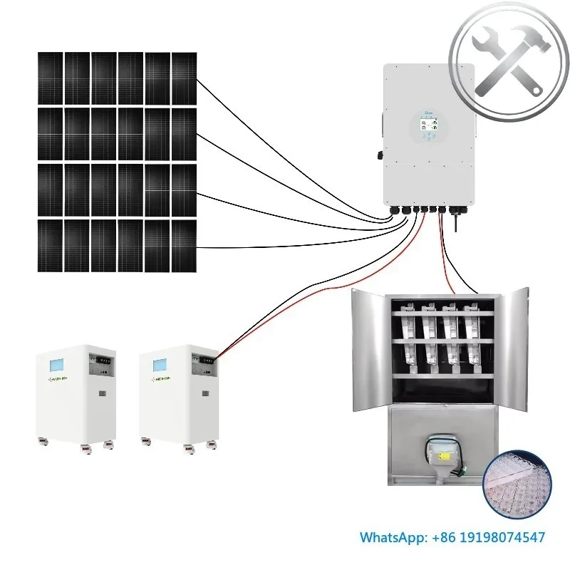 

【specialized】Solar Powered Industrial Ice Block Flake Tube Cube Making Machine with Solar Panel System