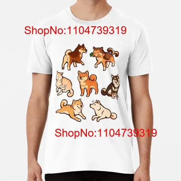 

Синяя футболка Shibes in S to 5XL Made the AU USA, винтажная стираная дышащая стильная мужская эластичная модная футболка унисекс с графикой