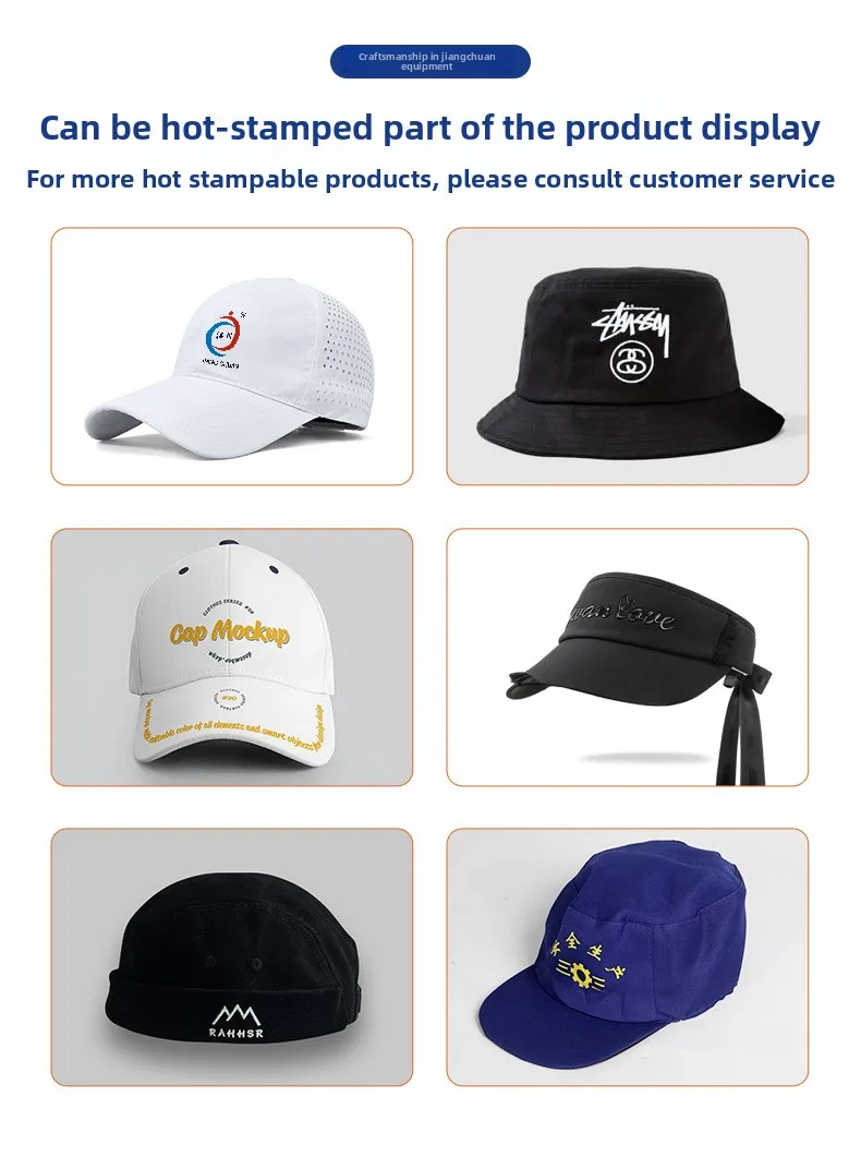 Semi-automatic Pneumatic Double-station Heat Transfer Hot Cap Ironing Machine Personalized Cap Hot Map Drilling Stamping