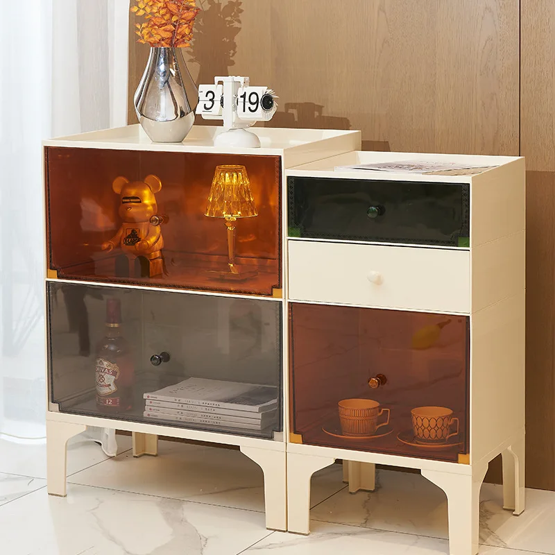 Nordic drawer storage multi-layer locker, household simple storage bedroom bedside table