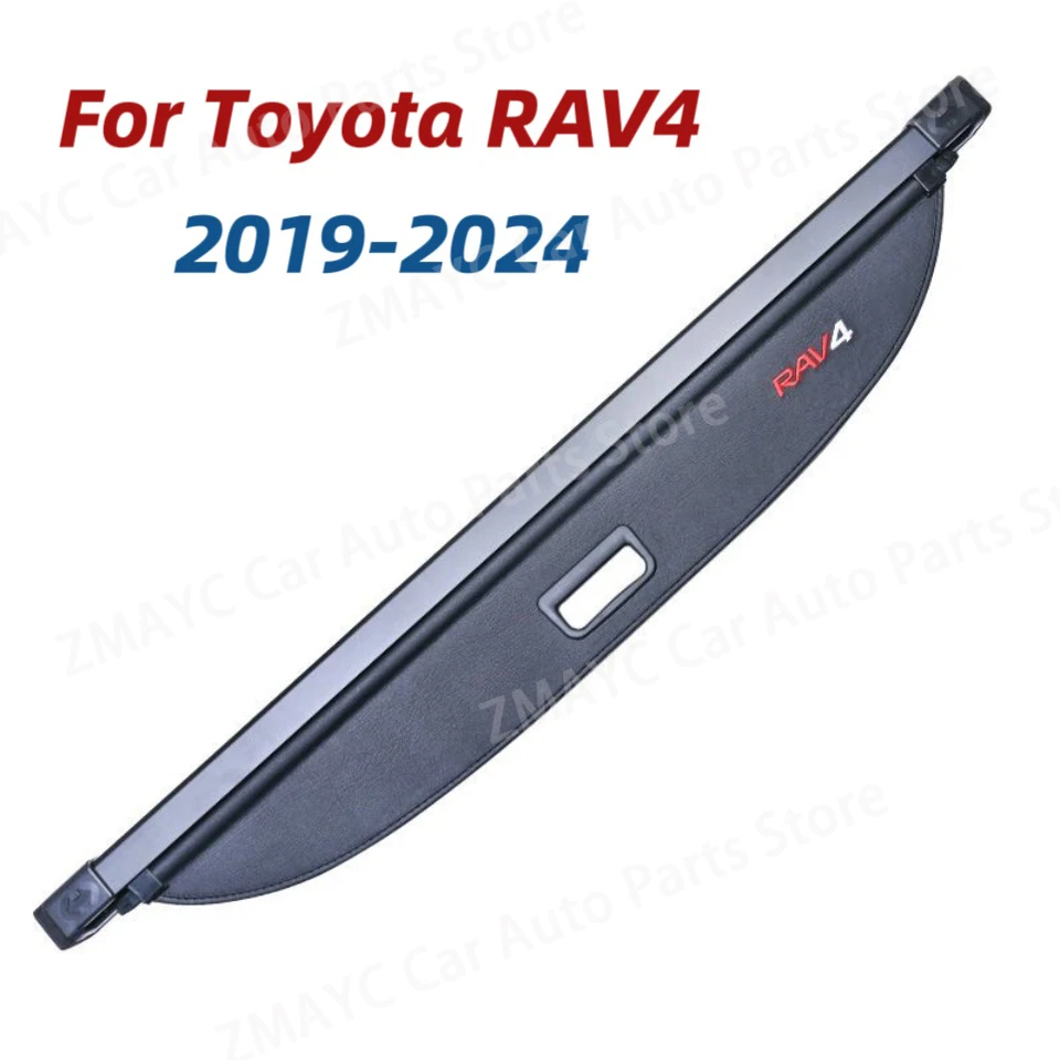 Trunk Cargo Covers For Toyota RAV4 2019~2024 2020 MK5 XA50 2022 RAV4 Car Luxury Trunk Luggage Curtain Accessories