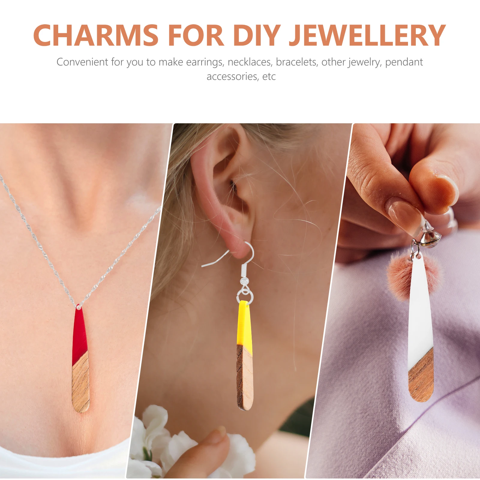 for DIY Charms For Diy Craft Earrings Charms For Diy Jewellery Necklace Accessories 2G 2S 2BL 2R Premium Smooth