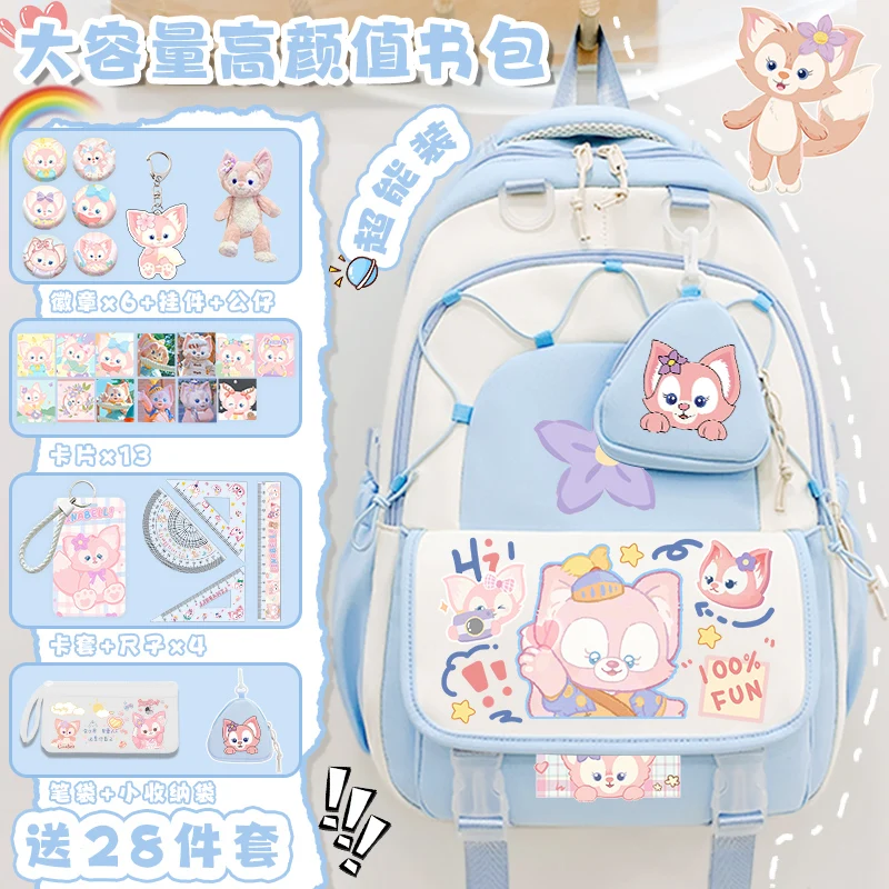 Lina Bell cartoon elementary school backpack 2025 new Sanrio backpack for girls and teenagers large capacity school backpack