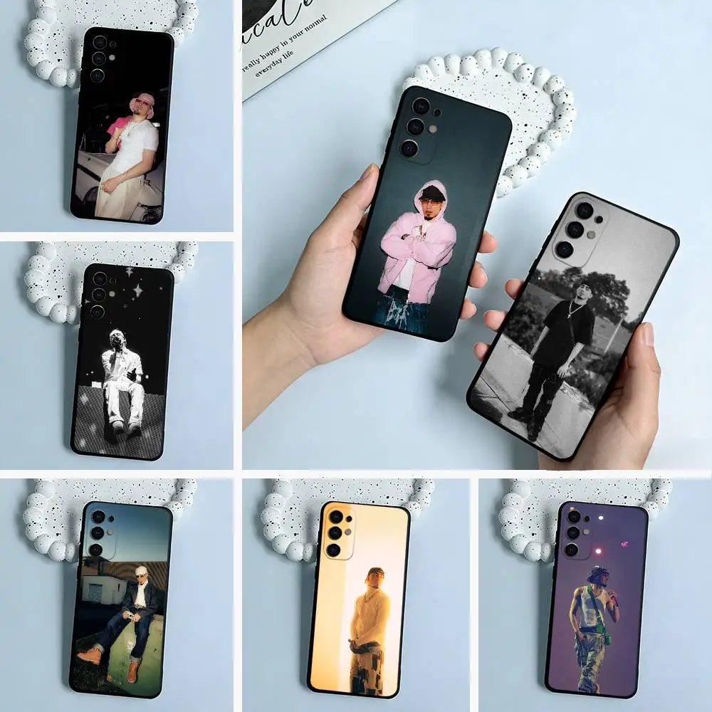 

O-Omar-C Courtz Soft Silicone Case for Samsung S25, S24, S21, S22, S23, S30, Ultra, S20, Plus, FE, Lite-Black