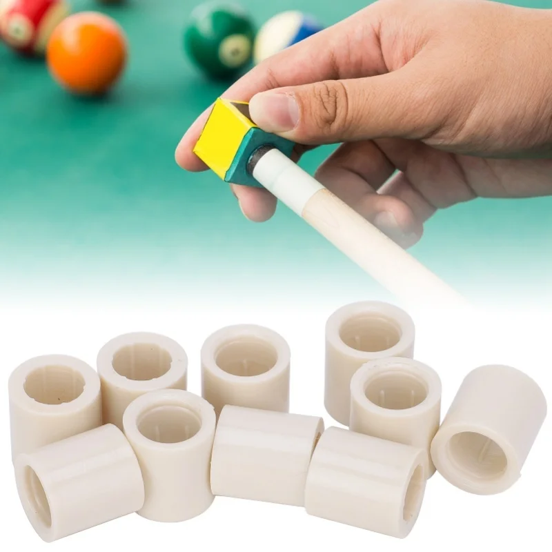 

40pcs Pool Cue Ferrules White Fiber Stick Rod Repairing Tool Tubes Billiard Accessories12mm/0.5in OD 0.5in