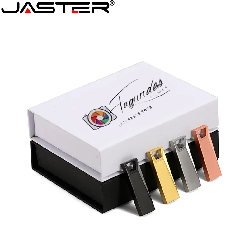 

JASTER Mini USB Flash Drive 128GB Metal Pen Drive 64GB Memory Cle USB Stick 32GB Free Custom Logo U Disk 16GB Business Gift 8GB