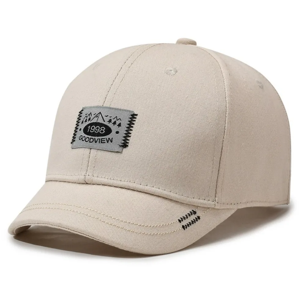 Unisex Short Brim Baseball Cap Face-Slimming Short Brim Duckbill Hat All Season Breathable Breathable Visor Hat Outdoor Sports