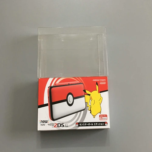 Imagen 2 del producto Protector de caja transparente para Nintendo 2DS LL, cajas coleccionables, carcasa de juego de almacenamiento TEP, estuche de exposición transparente