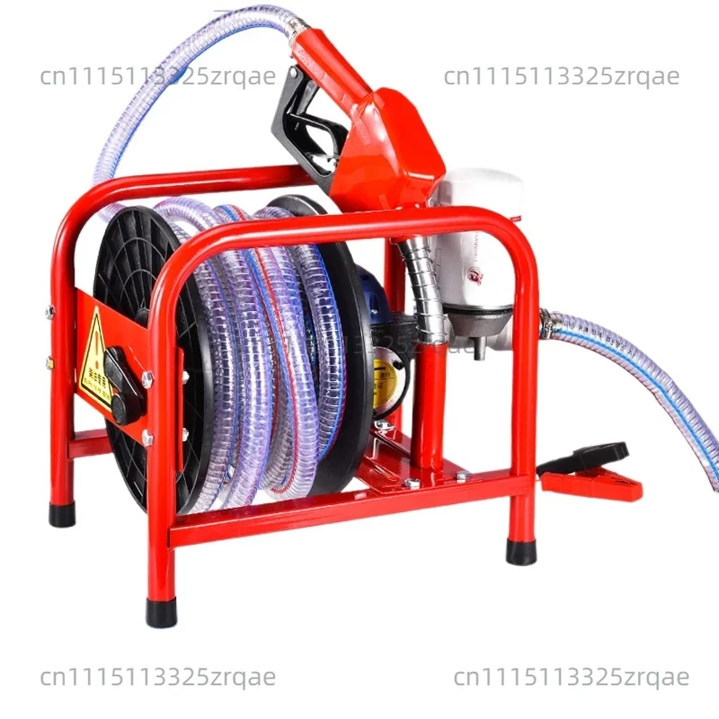 Electric Pump 12V/24V 580W Volt Pump Self-priming Pump High Power Refueling Gun Metering Refueling Machine 30-50L
