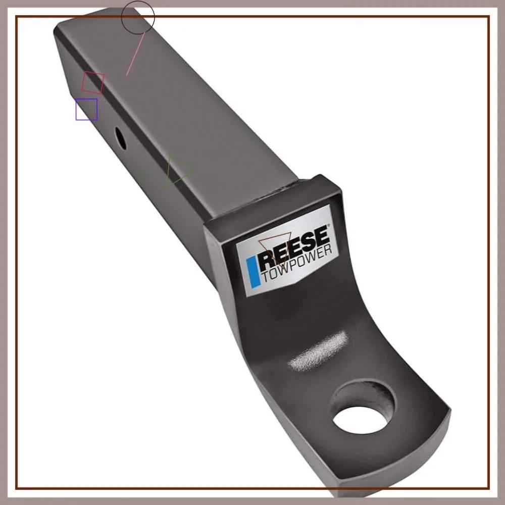 

Heavy Duty Class V Ball Mount with 14,000 lbs Capacity, 3-Inch Drop and Rise for Towing